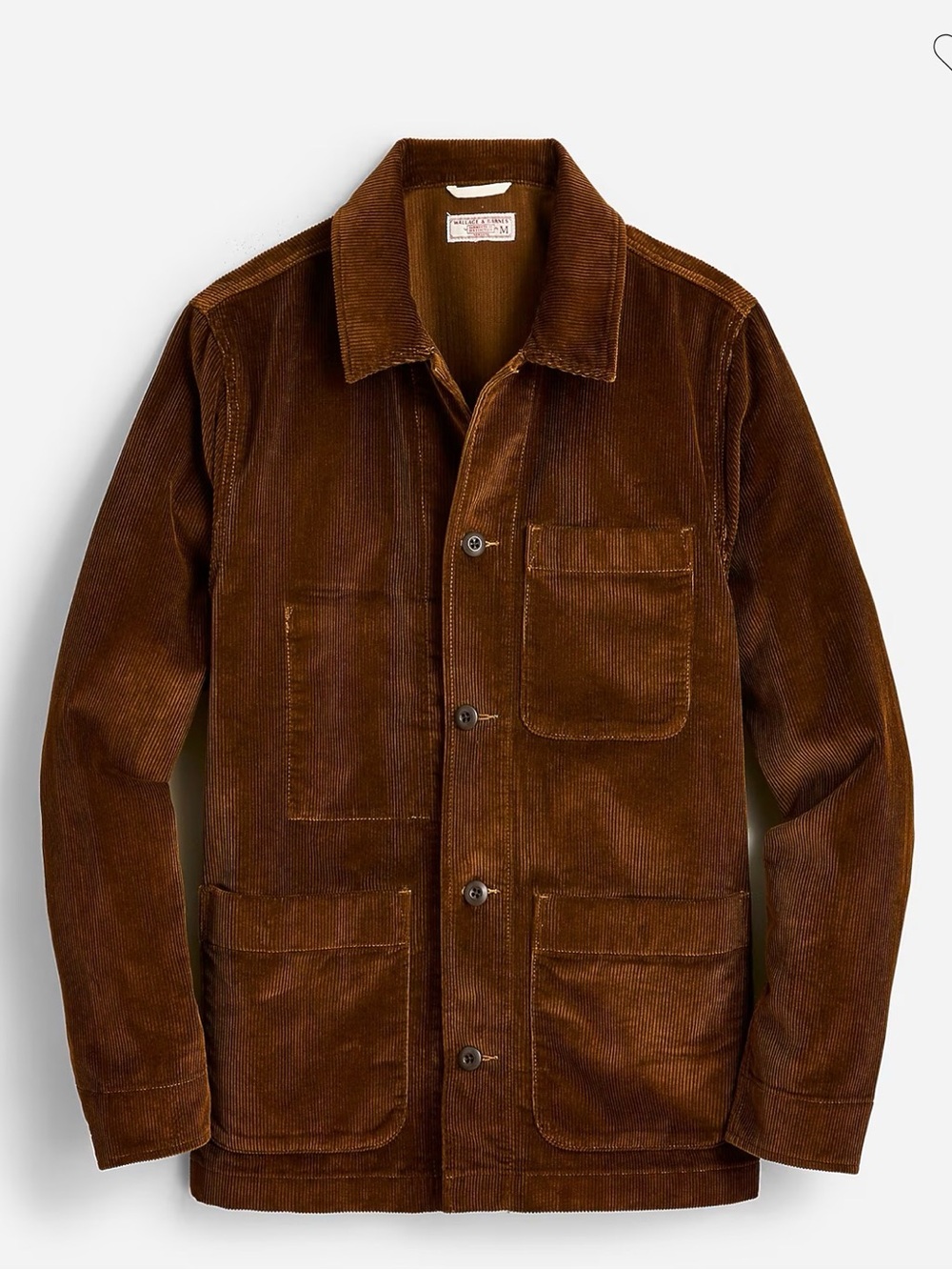 Wallace and Barnes Brown Corduroy Work Jacket